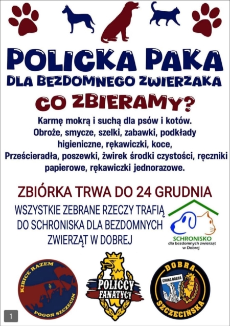 Policka paka dla bezdomnego zwierzaka 